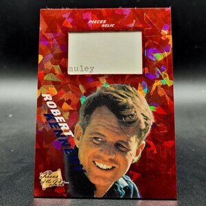 2021 Pieces of the Past Robert Kennedy Red Cracked Ice Document Relic 1/1 SSP